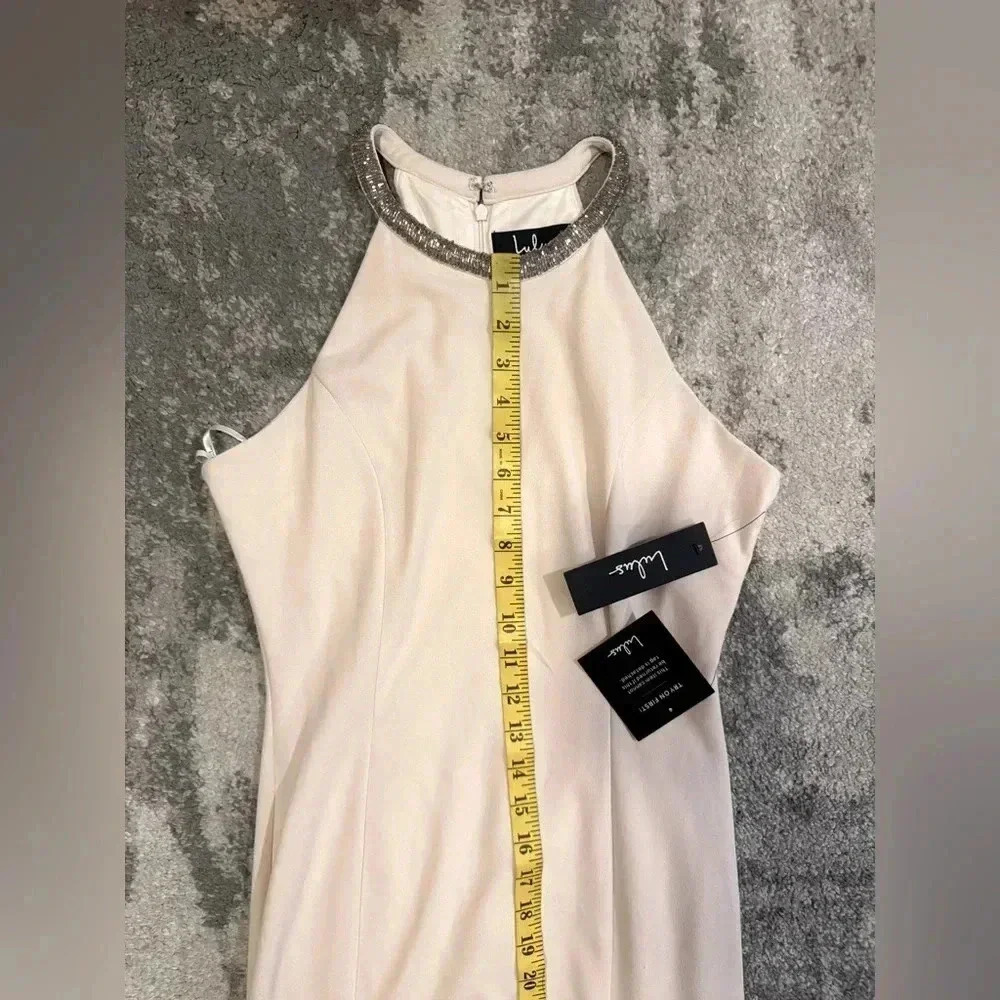 Women’s NWT Cream Lulus Formal Dress - Picture 8 of 9